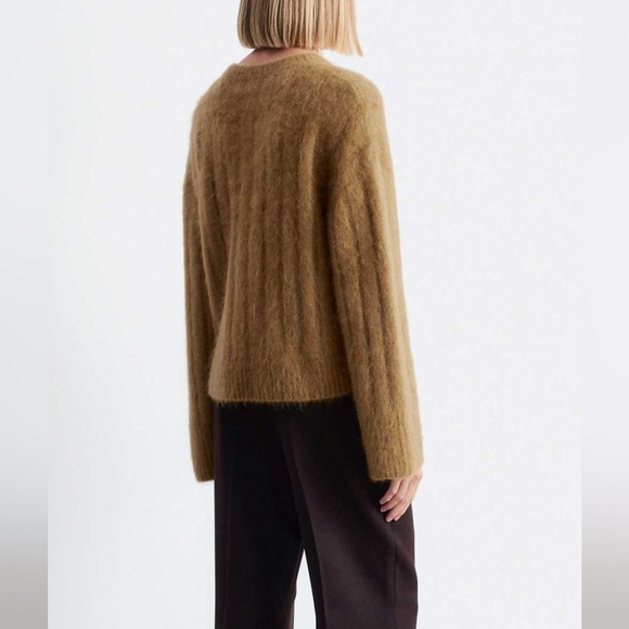 & Other Stories Supersoft Camel Mohair Crew Neck Sweater - Picture 4 of 7